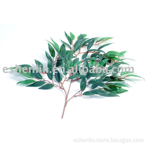 plastic artificial eucalyptus leaves spray